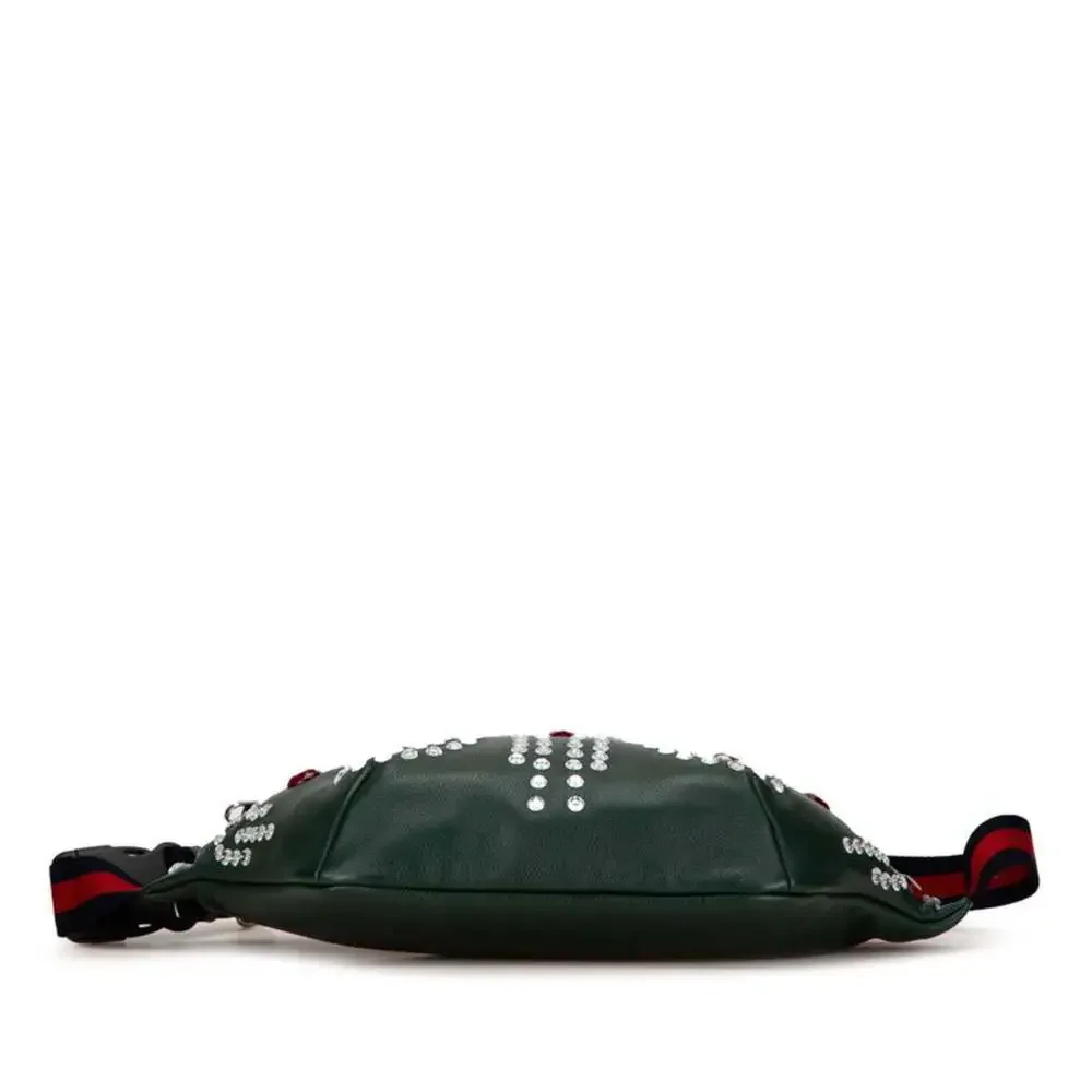 GUCCI Green Leather Hobo Bag
